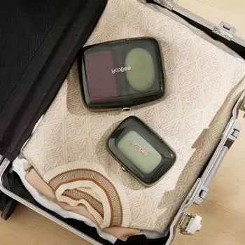 Sealed Soap Storage Box Transparent Soap Case Drainer Soap Holder Student green-single