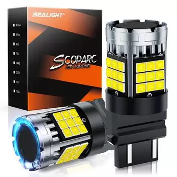 SEALIGHT T25 3157 LED Двойной указатель поворота Супер Задний ход Техосмотр Последний Высокая спинка Оборудован охлаждением Тормоз Задний фонарь Автомобиль LED 2 Гарантия Лампа,