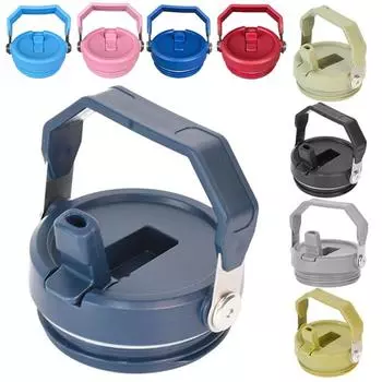 Sealing Bottle Cover For 20oz 30oz Splash Spill Proof Plain Tumbler Cup Metal Lids With Handle Water Bottle Accessories чёрный