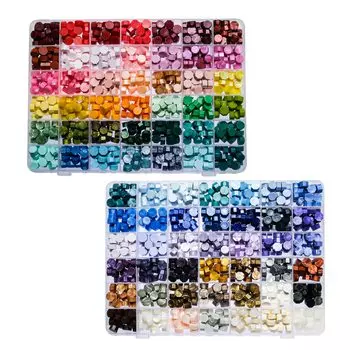 Сургуч 84 цвета 17 штук Всего 1400 штук В комплекте специальный футляр Набор для печати Сургуч YALNe