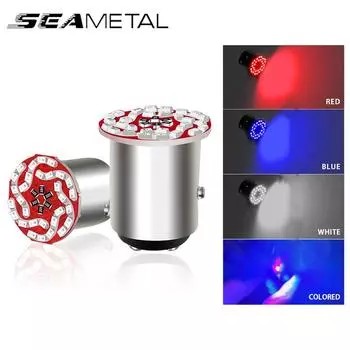 SEAMETAL12V Автомобильный светодиодный рулевой стоп-сигнал 30SMD Ходовые огни Автомобильный стоп-сигнал Стробоскоп Предупреждающий световой сигнал 1 шт. 1pc разноцветный