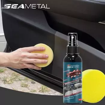 SEAMETAL 120 мл, средство для восстановления пластиковых деталей салона автомобиля, воск для восстановления протектора пластиковых деталей, средство для восстановления протектора приборной панели 120ML