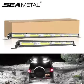 SEAMETAL 13/20 дюймов светодиодная рабочая лампа точечного луча для автомобиля внедорожник внедорожный противотуманный фонарь автомобильный рабочий свет 1pc 13in 36W