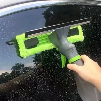 SEAMETAL 3 в 1 пена для мытья автомобиля, щетка для стеклоочистителя, швабра, полотенце, скребок для оконных стекол, чистящие средства для дома 1 Set зелёный