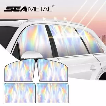 SEAMETAL 4шт магнитные солнцезащитные шторы для боковых окон автомобиля, переднее и заднее солнцезащитное покрытие 4pcs(Front+Rear window)