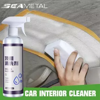 SEAMETAL 500 мл средство для чистки салона автомобиля средство для чистки потолка автомобиля кожа фланелевая тканая ткань безводные средства для очистки крыши автомобиля