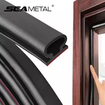 SEAMETAL 6 метров уплотнительная лента для дверей и окон TPE, атмосферостойкая полоса для предотвращения столкновений, звукоизоляция, самоклеящаяся 6 meters