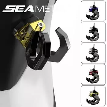 SEAMETAL алюминиевый сплав мотоцикл скутер двойной крючок багажный шлем вешалка чёрный