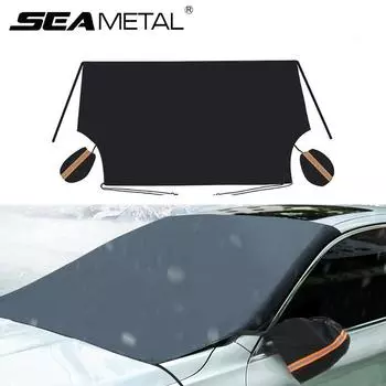SEAMETAL Anti Frezze Frost Ice Snow Cover Зимний ветрозащитный зонтик от солнца 245x145cm чёрный