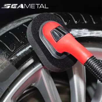 SEAMETAL автомобильные шины, колеса, губка для вощения, кисть с длинной ручкой, противоскользящая щетка для чистки, инструмент для полировки 1pc