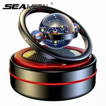 SEAMETAL Автомобильный освежитель воздуха Interstellar Solar Ring Вращающиеся ароматерапевтические украшения Диффузор для приборной панели Lemon