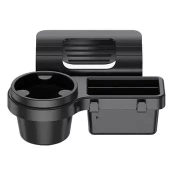 SEAMETAL Автомобильный подстаканник Держатель для телефона Крепление Поднос Боковой карман для хранения на двери/окне Подвесная полка для хранения с аксессуарами для салона автомобиля чёрный