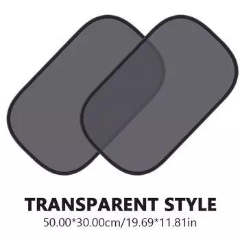 SEAMETAL Автомобильный солнцезащитный козырек Защита от ультрафиолета Автомобильная шторка Солнцезащитный козырек на боковое окно автомобиля Электростатическая пленка Защита от солнца прозрачный