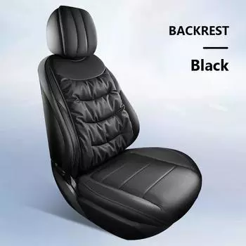 SEAMETAL Car Seat Cover Nappa Leather Car Seat Cushion Protector Winter Warm Seat Mat Soft Breathable Seat Cover Pad Accessories 1x bottom cushion