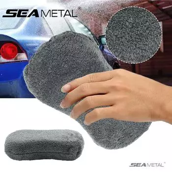 SEAMETAL микрофибра губка для мытья автомобиля блок мягкий большой мотоцикл уход за автомобилем части щетка чистящая салфетка полотенце для мытья автомобиля вещи серый