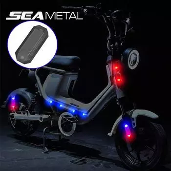 SEAMETAL Mini LED Солнечная энергия Автомобильная сигнальная лампа Ночная безопасность Имитированная сигнальная лампа Беспроводная противоугонная лампа Мигающая сигнальная лампа-пустышка красный