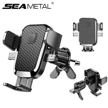 SEAMETAL Модернизированный держатель для телефона в автомобиль с крючком, устойчивый к сотрясениям, крепление для телефона на вентиляционную решетку, вращение на 360 градусов, стабильная поддержка навигации для смартфона