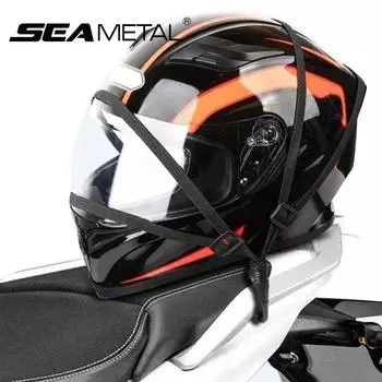 SEAMETAL мотоциклетный шлем, выдвижной веревочный шнур, эластичный ремень для багажа с 2 крючками, 60 см/90 см 60cm