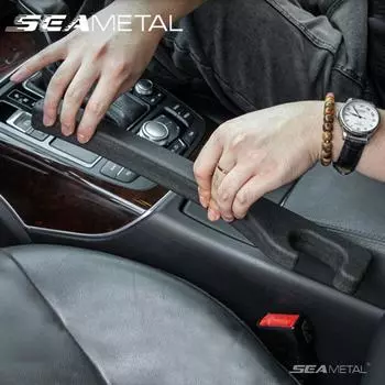 SEAMETAL наполнитель зазора автомобильного сиденья, заглушка для бокового шва, герметичная заполняющая полоса, автомобильное сиденье, защита от падения, аксессуары для интерьера 1pc чёрный