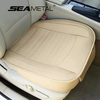 SEAMETAL передний чехол для автомобильного сиденья из искусственной кожи, автомобильная подушка для сиденья, защитная пленка, универсальный автомобильный стул, грузовик, внедорожник, фургон, четыре сезона 1PC Front чёрный