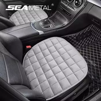 SEAMETAL Подушка для сиденья автомобиля Подушка для сиденья водителя Нескользящая резина Транспортные средства Офисное кресло Домашний автомобиль Коврик Чехол для сиденья 1pc front seat чёрный