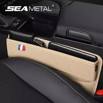 SEAMETAL из искусственной кожи, наполнитель зазоров в автомобильных сиденьях, органайзер для швов центральной консоли, ящик для хранения 1pc чёрный