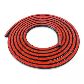 SEAMETAL Резиновые уплотнительные полосы для автомобильных дверей D-образной формы, шумоизоляционные, погодозащитные, резиновые полосы для окон автомобиля, грузовика, погодозащитная полоса 4.3 Meters чёрный