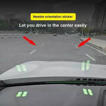 SEAMETAL светоотражающая наклейка на автомобиль, зеркало заднего вида, знак со стрелкой, этикетка для безопасности вождения в ночное время, автомобильная предупреждающая наклейка, аксессуар