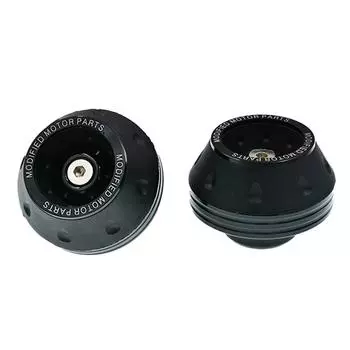 SEAMETAL Универсальная защита вилки мотоцикла от падений, чашка-слайдер из алюминиевого сплава, защита рамы и колеса, модификация скутера, чашка передней вилки 1 pair чёрный