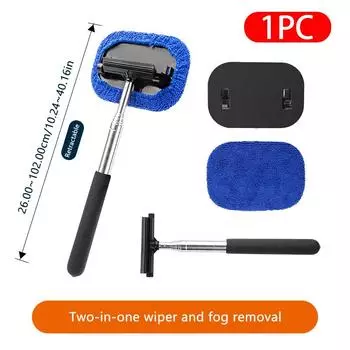 SEAMETAL Выдвижная щетка стеклоочистителя автомобиля с длинной ручкой, щетка для мытья стекла заднего вида, автоочиститель 1PC