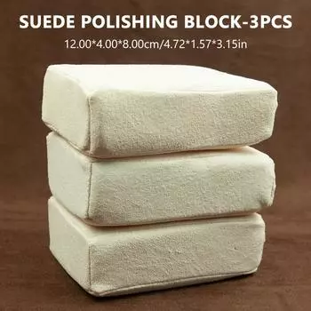 SEAMETAL Замшевая губка для чистки автомобиля 3 шт. Блок для удаления запотевания Моющее средство для мытья Автомобильный полировальный круг Полировальная машинка Инструменты для воскования 3pcs