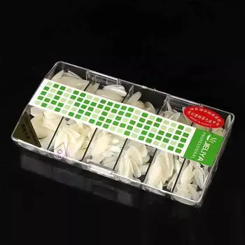 Seamless Full Cover Detachable Half Cover Nail Art Tips Manicure French Fake Nails Oval False Nails A1