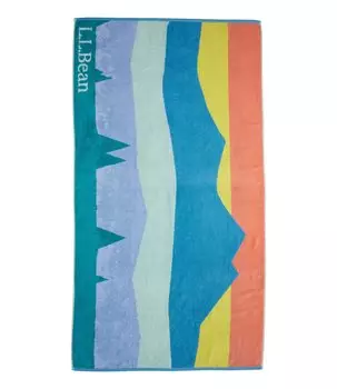 Seaside Beach Colorbar Scenic Free Size Cool Sea Blue 1000175776 Полотенце LLBean,