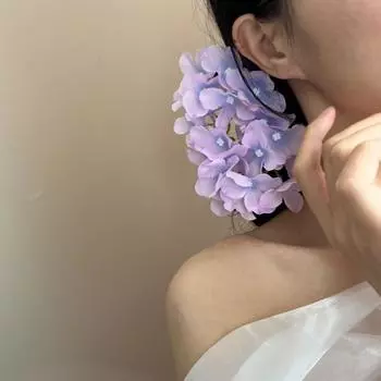 Seaside Vacation Style Blue Camellia Hairpin Hair Sticks for Buns Hair Clip Women зелёный/синий