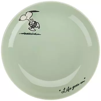 Season Pasta Plate 21cm Green PEANUTS SN612-355