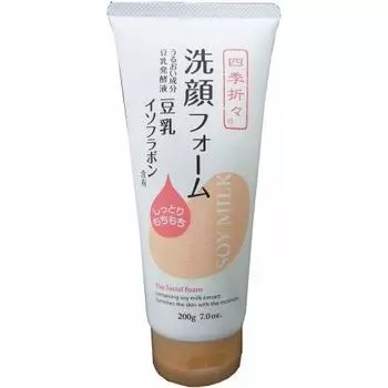 Seasonal Soy Milk Isoflavone Facial Cleansing Foam x 4