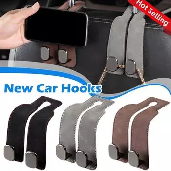Seat Back Hook For Car Vehicle Accessories Interior Car Tools Metal Hook Hanger For Tesla Kia BMW Audi2024
