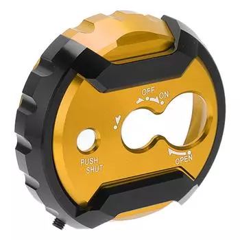 Seat Lock Cover Cap CNC Aluminum Alloy Replacement for Yamaha Nmax 125 150 155 20152019Yellow жёлтый