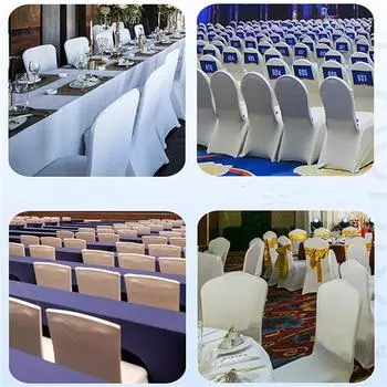 Seat Slipcover Chair Covers Spandex Stretch Removable Anti-dirty Slipcover for Restaurant Banquet Hotel Dining Party Chair Cover белый