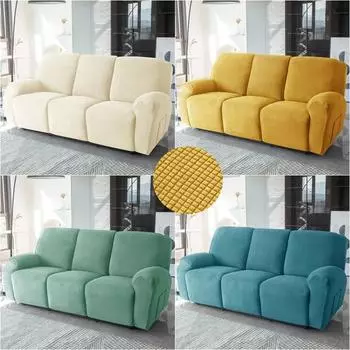 Seater флисовое кресло-чехол для дивана, эластичный чехол для дивана из спандекса, чехлы на кресла для ленивых мальчиков, мебель для гостиной
