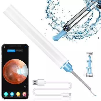 seathestars Earpick Camera Wifi Wireless Earscope 10 мегапикселей Сверхтонкая инверсия линз Earpick USB зарядка Earpick Scope Очистка ушей 3,5 мм