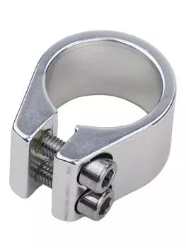 Seatpost Seatpost Clamp Black Double Bolt Forged Alloy серебряный