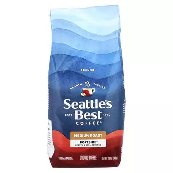 Seattle s Best Coffee, Portside®, Coffee, Ground Coffee, Medium Roast, 340g (12oz)