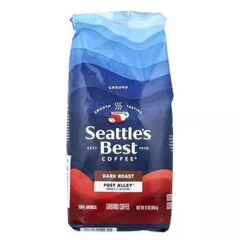 Seattle s Best Coffee, Post Alley®, Кофе, Молотый кофе, Тёмная обжарка, 12 унций (340 г)