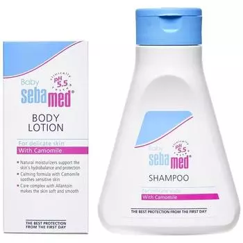 Sebamed Малыш (Дети) Шампунь 150 мл и детский лосьон, 100 мл, комбо