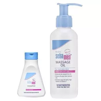 Sebamed Малыш (Дети) Шампунь 150 мл и детское массажное масло, 150 мл, комбо