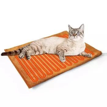 Sebary Pet Hot Carpet Cat Dog Heat Mat Электрический коврик с подогревом Без настроек Защита от перегрева Защита от укусов Защита от холода Зимний теплый чехол Можно стирать