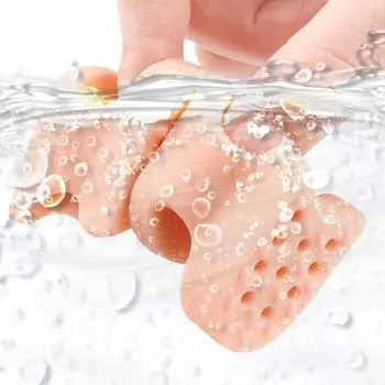 Sebs утолщенный разделитель пальцев ног с одним отверстием коррекция вальгусной деформации большого пальца стопы зажим для перекрытия большого пальца ноги мягкий зажим разделитель стопы белый