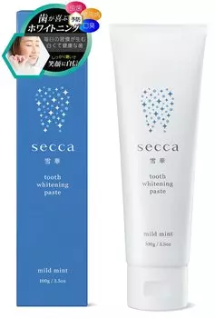 secca Sekka Отбеливающая зубная паста Массажная паста для десен Фторсодержащая паста для устранения неприятного запаха изо рта Удаление зубного камня Оральный 100 г [Квази-лекарство] Все в одном