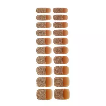 Second Generation Gel Sticker Manicure Full Sticker 20 Finger New Solid Color 6.5*18